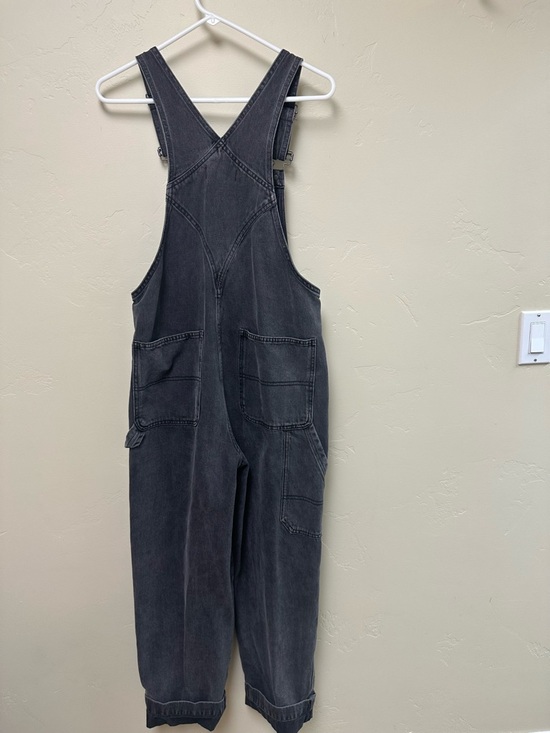 Washed Black Denim Madewell Overalls - Picture 2 of 3